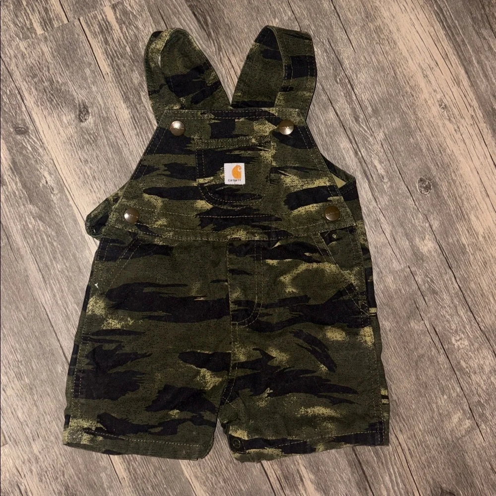 Carhartt Camo Overall Shortall camouflage Size 12 months